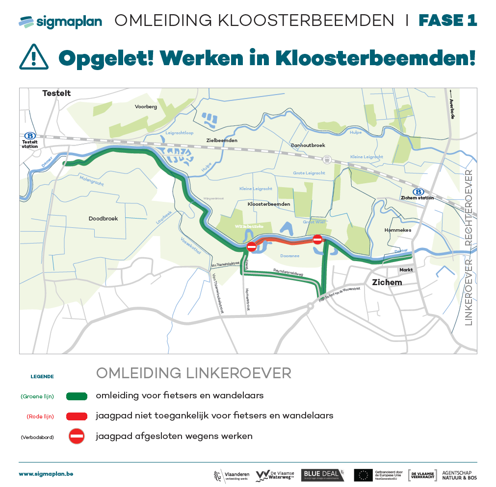 Kaart-omleiding Kloosterbeemden-fase1