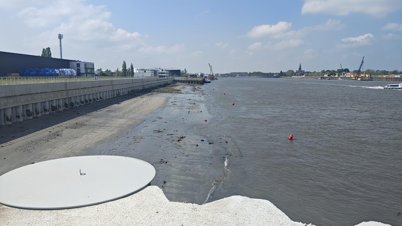 Wandelende kaai gestabiliseerd, ©DVW